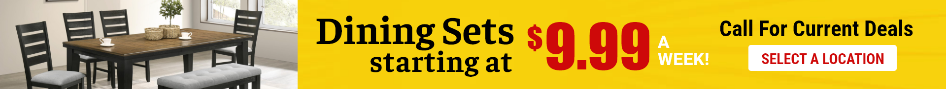 Dining Sets Starting at $9.99 a Week