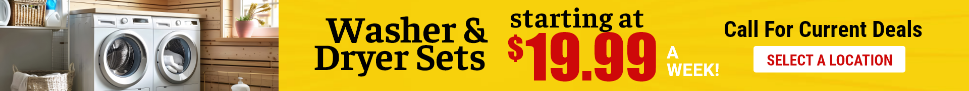 Washer & Dryer Sets Starting at $24.99 a Week
